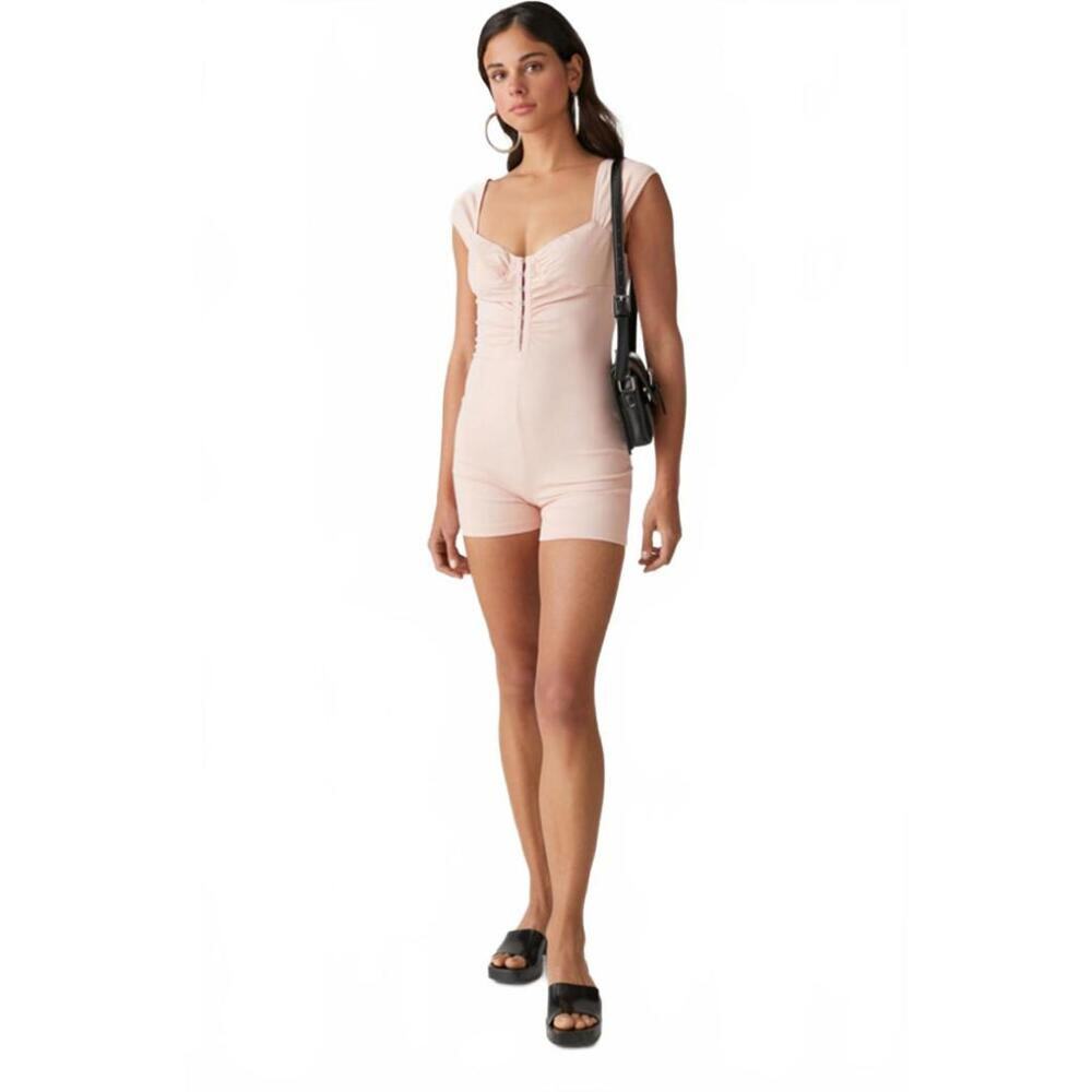 Urban Outfitters Blush Pink Catsuit Romper w/ Hook & Eye Front – Women’s M